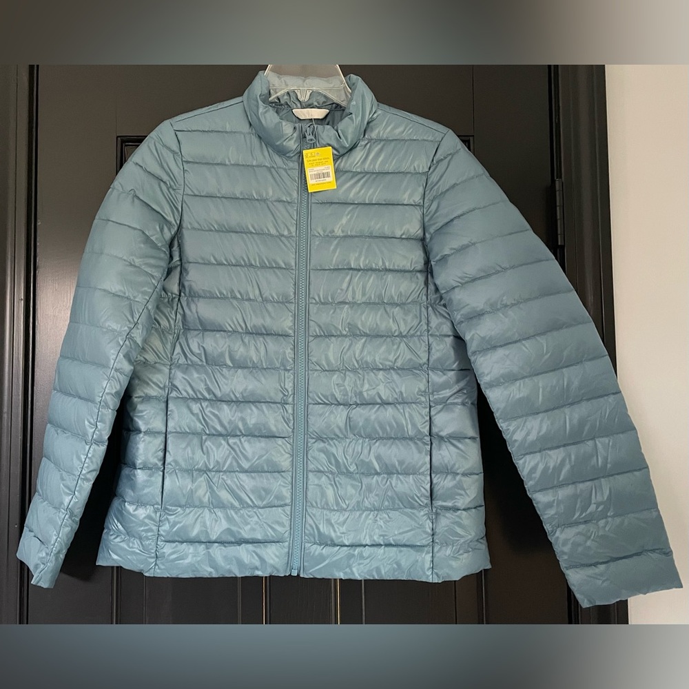 Primary Light Teal Puffer Jacket